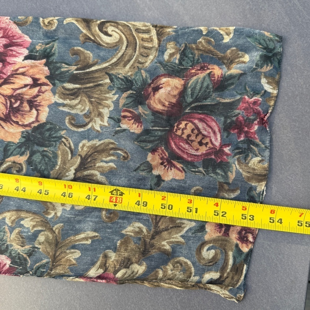 Floral Patterned Scarf with Vintage Wooden Jewellery Box - Picture 8 of 17